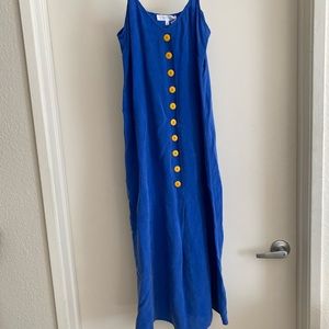 Blue Tank Top Maxi Dress